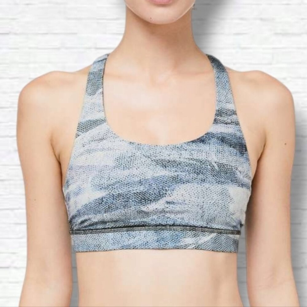 Lululemon Invigorate Bra Mesh in Scape Multi